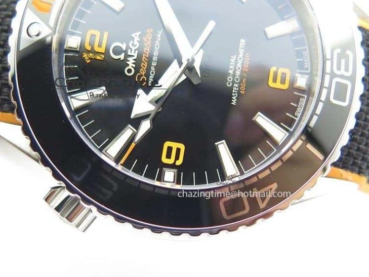 0109 Thermal 2016 Planet Ocean 45mm SS JHF Black Dial On Nylon Strap A 8245